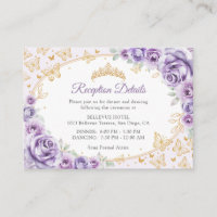 Detalles de Recepción de Quinceañera en Purpura Li