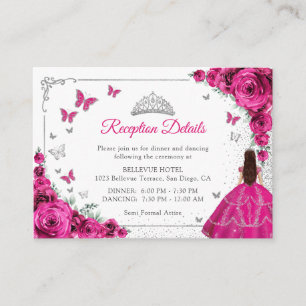Detalles de Recepción de Quinceañera Rosa Fucsia P