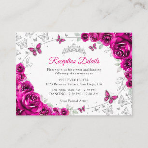 Detalles de Recepción de Quinceañera Rosa Fucsia P