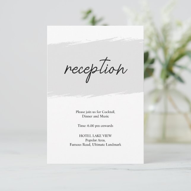 Detalles de Recepción | Tarjeta de Respuesta (Anverso de pie)