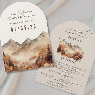 Detalles de tarjeta de cercado de paisaje otoñal r