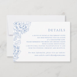 Detalles de Tarjeta de Inserción de Boda de Horten