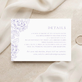 Detalles de Tarjeta de Inserción de Boda de Horten