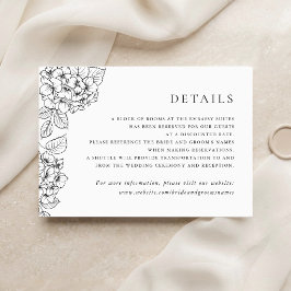Detalles de Tarjeta de Inserción de Boda de Horten