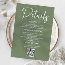 Detalles de Tarjeta de Invitación de Boda con Sobr