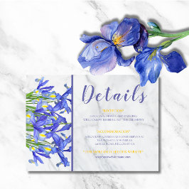 Detalles del Boda de imágenes Iris de Marble Azul 
