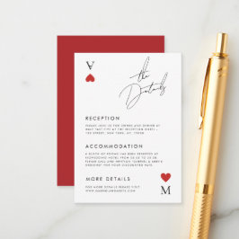 Detalles del Boda del estilo de tarjeta de reprodu