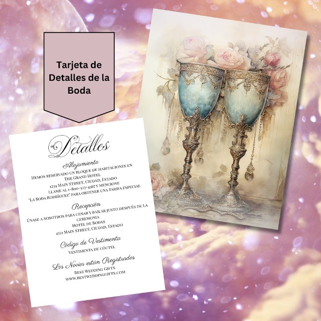 Detalles del Boda español Tarjeta de Detalles Boda (Subido por el creador)