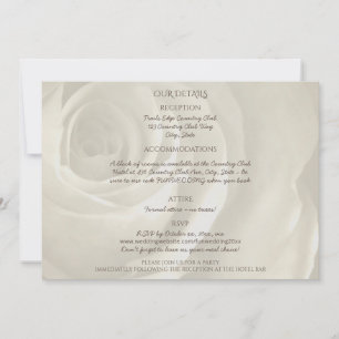 Detalles del boda floral rosa de marfil