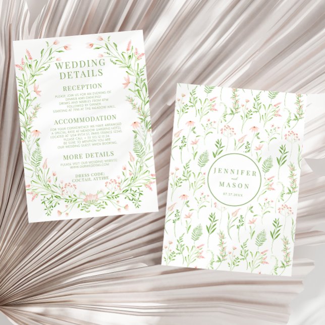 detalles del boda floral Tarjeta (Subido por el creador)