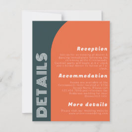 Detalles del Boda Groovy Arch Retro | Naranja bril