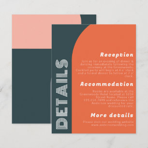 Detalles del Boda Groovy Arch Retro   Naranja bril