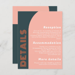 Detalles del Boda Groovy Arch Retro | Naranja Peac