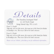 Detalles del Boda Purple Lovebirds / Tarjetas de d