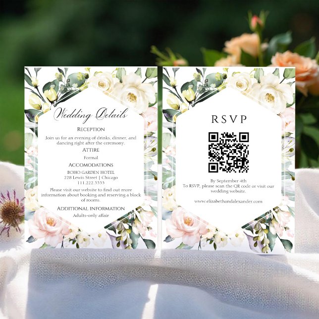 Detalles del boda | RSVP | Tarjeta de inclusión de (Subido por el creador)