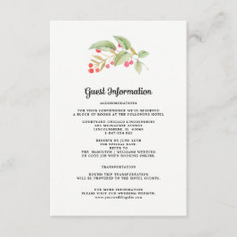 Detalles del boda | Tarjeta de bifurcación acuarel