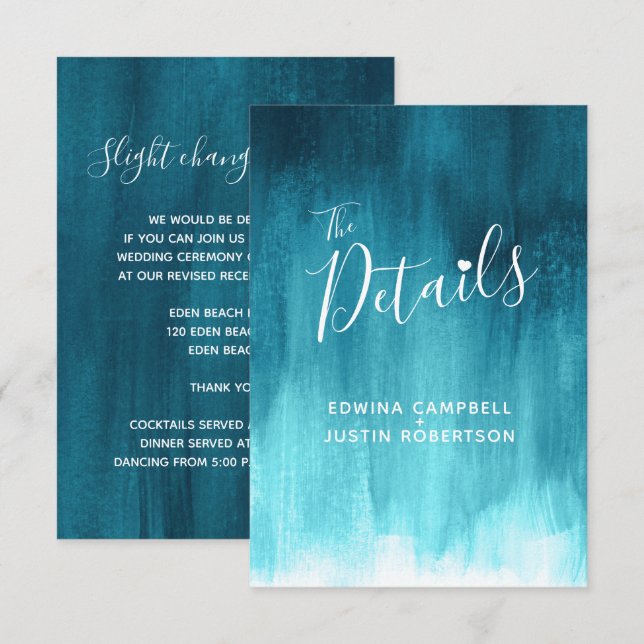 detalles del boda tarjeta de gabinete de arte verd (Anverso / Reverso)