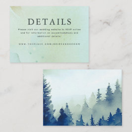 Detalles del boda Tarjeta de gabinete pequeña