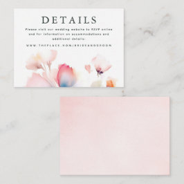 Detalles del boda Tarjeta de gabinete pequeña