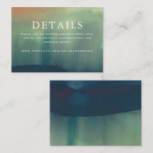 Detalles del boda Tarjeta de gabinete pequeña