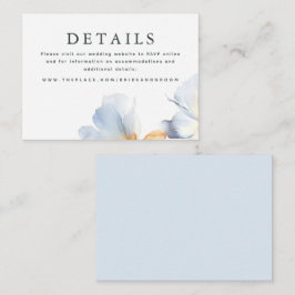 Detalles del boda Tarjeta de gabinete pequeña