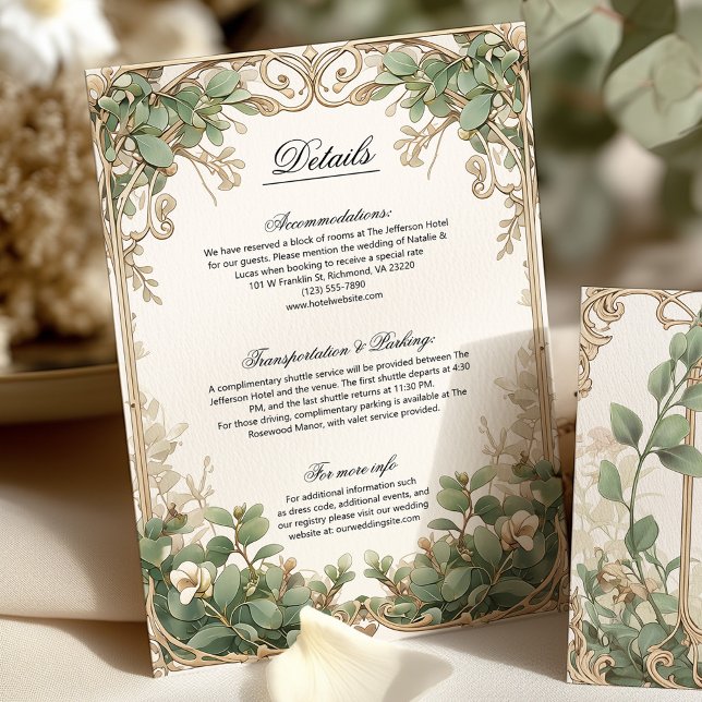 Detalles del Boda Verde y Eucalyptus de Oro (Subido por el creador)