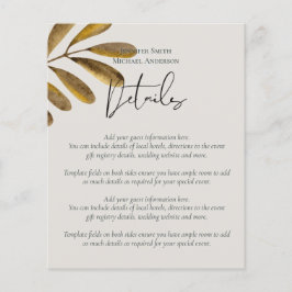 Detalles del gabinete del Boda de hoja de bronce d