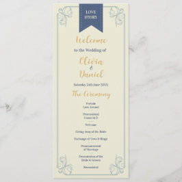 Detalles del menú de la boda en la biblioteca del 