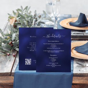Detalles del programa de bodas con presupuesto azu