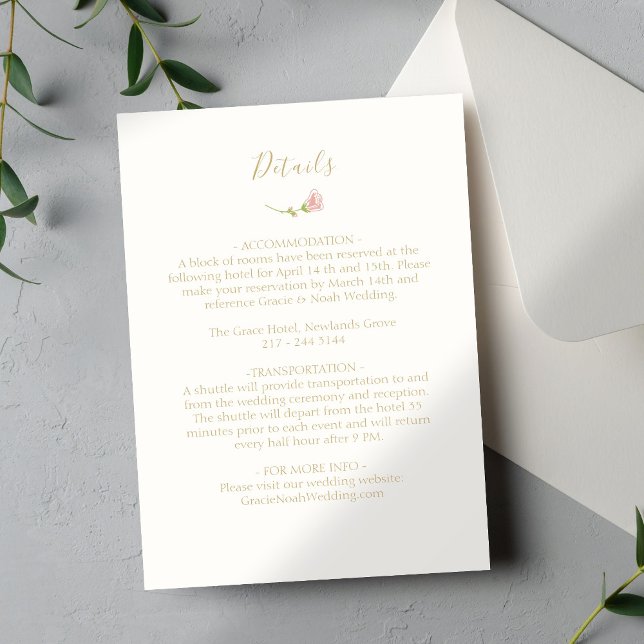 Detalles del Rosa floral y del Boda de marfil (Subido por el creador)