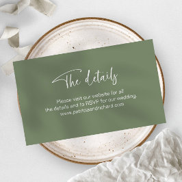 Detalles del sitio web de la invitación a bodas RS