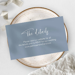 Detalles del sitio web de la invitación a bodas RS