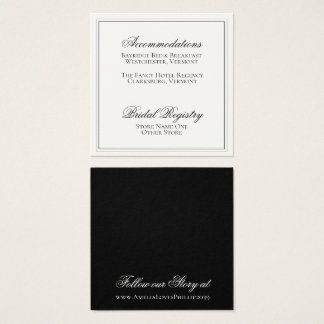 Detalles elegantes de Boda blanco y negro