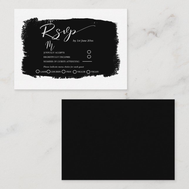 Detalles modernos de la recepción de la boda blanc (Anverso / Reverso)