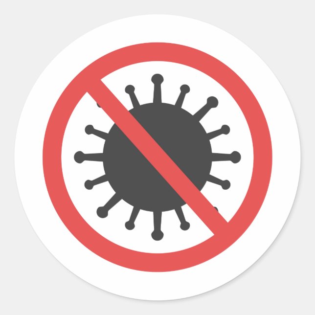 Detener el adhesivo de coronavirus (Anverso)