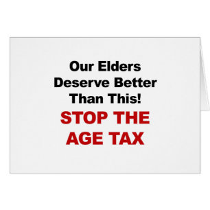 Detener el impuesto sobre la edad