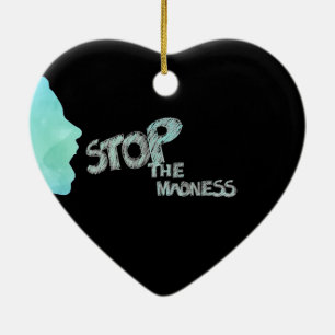 Detener El Ornamento Cerámico De La Locura