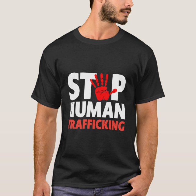 Detener la camiseta de tráfico humano - Acabar con (Anverso)