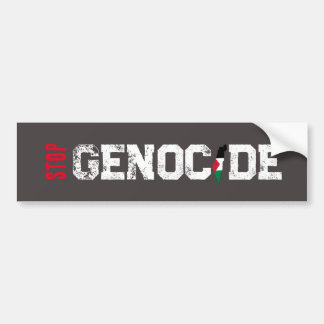 Detener la pegatina del parachoques del genocidio