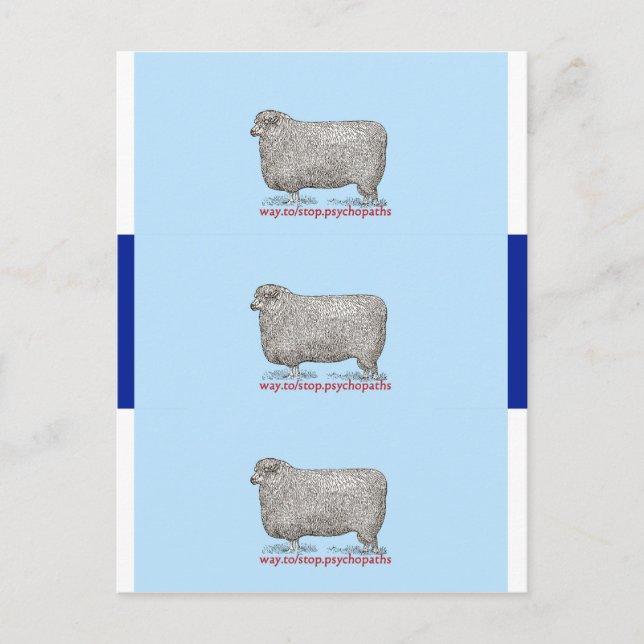 Detener las tarjetas de visita de los psicópatas (Anverso)