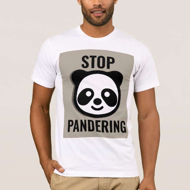 DETENER LOS CAMISETAS DE PANDERING (Anverso)
