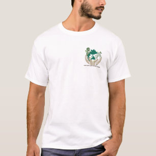Detener MPRP con marco H y camiseta de círculo roj