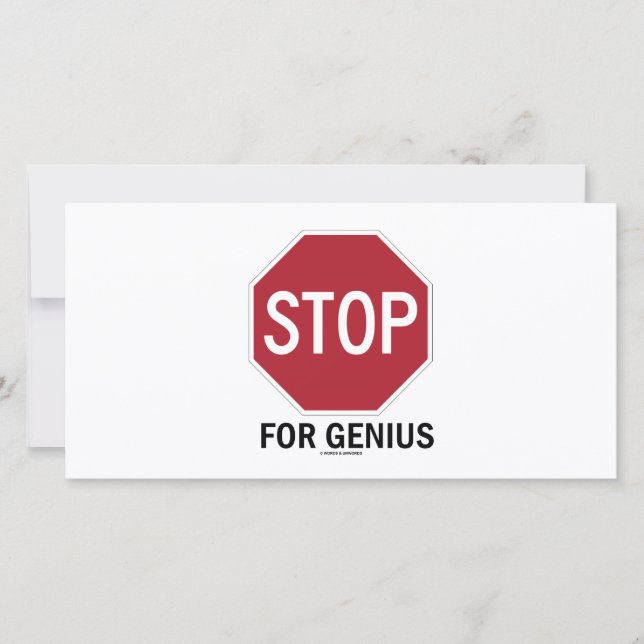 Detener Para Genius (Detener Rótulo) (Anverso)