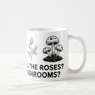 ¿Detener y oler a los Rosas? ¿Y Los Hongos? Jarra