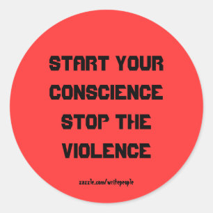 Detengan a los pegatinas de la violencia