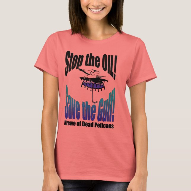 Detengan el petróleo salven la camiseta pelícola m (Anverso)