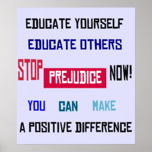 ¡Detengan El Prejuicio Ahora! Impresión Bella Arte
