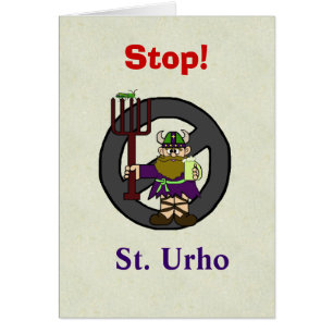 ¡Detente o Anti-St. Urho's Day Card Personalizar!