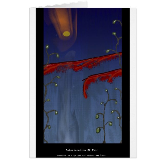 Deterioro de la tarjeta del dolor (Frente)