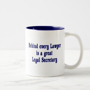 Detrás de cada abogado - taza del Paralegal